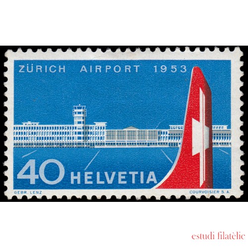 Suiza Switzerland 536 1953 Inauguración del aeropuerto de Zürich-Kloten MH