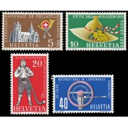 Suiza Switzerland 558/61 1955 Serie de propaganda MH