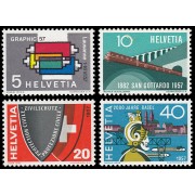 Suiza Switzerland 586/89 1957 Serie de propaganda MNH