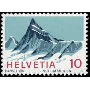 Suiza Switzerland 775 1966 Alpes suizos Montaña Finsteraarhorn MNH