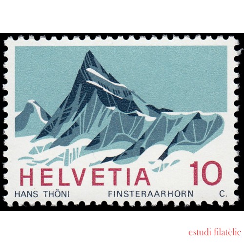 Suiza Switzerland 775 1966 Alpes suizos Montaña Finsteraarhorn MNH