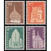 Suiza Switzerland  795/98 1967 Historia Postal Motivos y Monumentos MNH