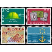 Suiza Switzerland  811/14 1968 Aniversarios MNH 