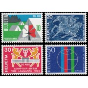 Suiza Switzerland 828/31 1969 Sellos de propaganda MNH