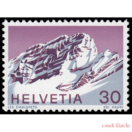 Suiza Switzerland  884 1971 Alpes suizos Les Diablerets, Cantón Waadt MNH