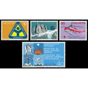 Suiza Switzerland 905/08 1972 Medio ambiente Alpes suizos Protección civil MNH