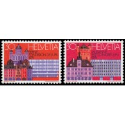 Suiza Switzerland 956/57 1974 Centenario U.P.U. Unión Postal Universal MNH