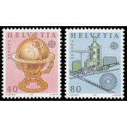 Suiza Switzerland 1178/79 1983 Grandes logros de la humanidad MNH