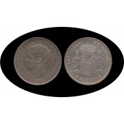 España 5 Pesetas Plata Duro 1898 *98 SG V Alfonso XIII