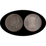 España 5 Pesetas Plata Duro 1899 *99 SG V Alfonso XIII