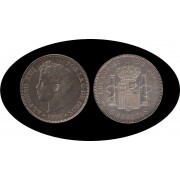 España 5 Pesetas Plata Duro 1898 *98 SG V Alfonso XIII