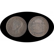 España 5 Pesetas Plata Duro 1898 *98 SG V Alfonso XIII