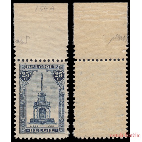 Bélgica 164a 1919 Perron de Liège MNH