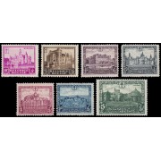 Bélgica 308/14 1930 Por los tuberculosos Castillos MNH