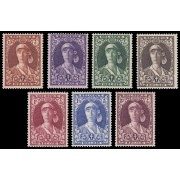 Bélgica 326/32 1931 A beneficio de obras antiburculosis Efigie de la Reina Elisabeth MNH