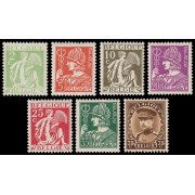 Bélgica 335/41 1932 Agricultura Comercio Alberto I MNH