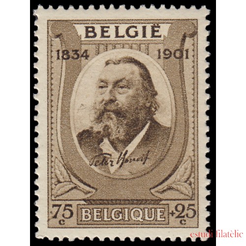 Bélgica 385 1934 Centenario del nacimiento del compositor Peter Benoit  MNH