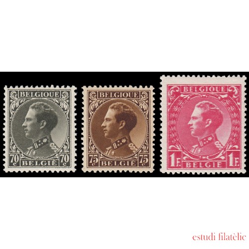 Bélgica 401/03 1934-35 Leopoldo III MNH