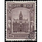 Bélgica SH procedente de hojita HB 5 1936 Exposición Filatélica de Borgerhout Usado