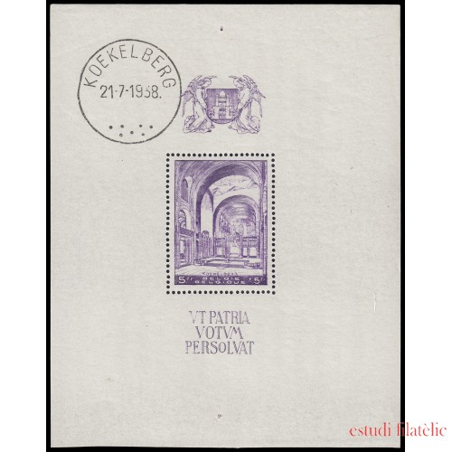 Bélgica HB 9 1938 Basílica de Koekelberg MNH