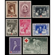 Bélgica 496/03 1939 75 aniv. de Cruz Roja internacional MNH