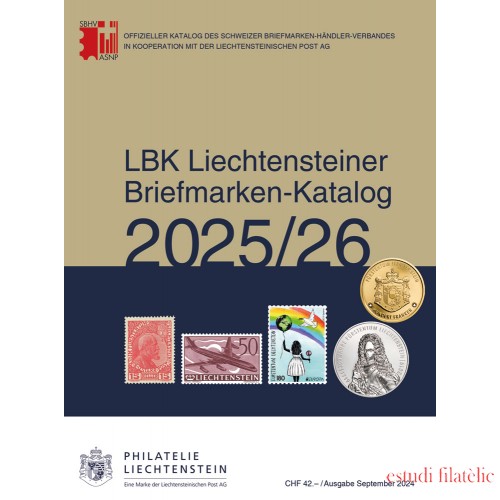 Catálogo de sellos LBK Liechtenstein 2025/26