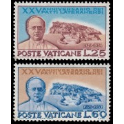 Vaticano 192/93 1954 25 aniv. delos acuerdos de Letrán MH