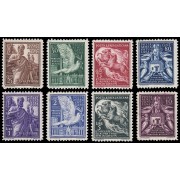 Vaticano Aéreo 1/8 1938 Varios temas MNH