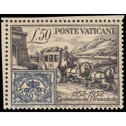 Vaticano 173 1952 Cent del sello en el Vaticano MNH