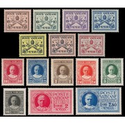 Vaticano 26/38 + Expres 1/2 1929 Pio VI  Escudos MNH