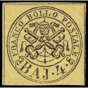 Vaticano 5 1852-64 Escudo MH