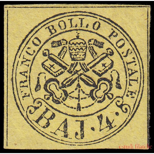 Vaticano 5 1852-64 Escudo MH