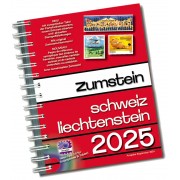 Catálogo de sellos ZUMSTEIN Suiza/Liechtenstein 2025, con encuadernación en espiral