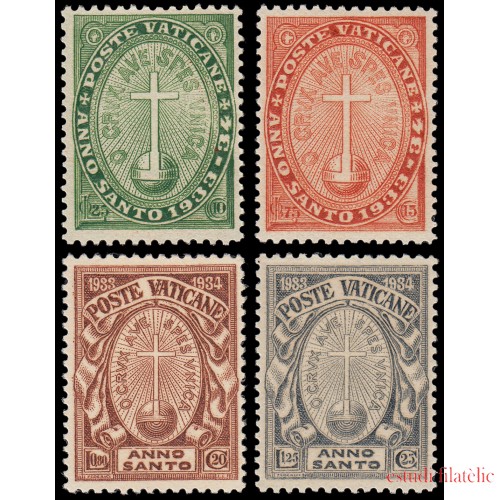 Vaticano 40/43 1933 Año Santo Cruz MNH