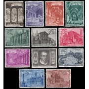 Vaticano 140/49 +11/12 Expres 1949 Iglesias y Basílicas Romanas MNH