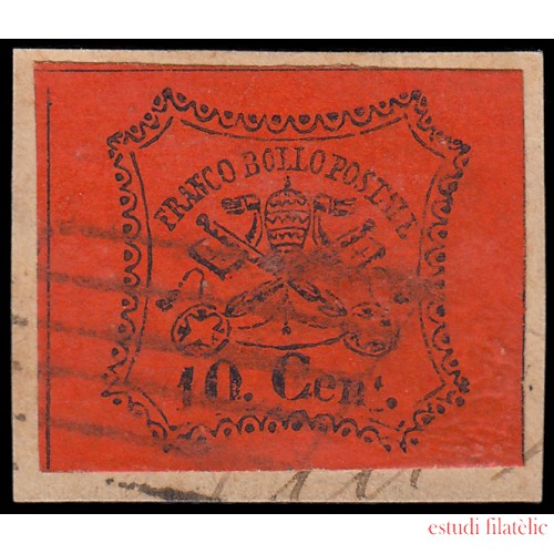 Vaticano 15 1867 Escudo Usados