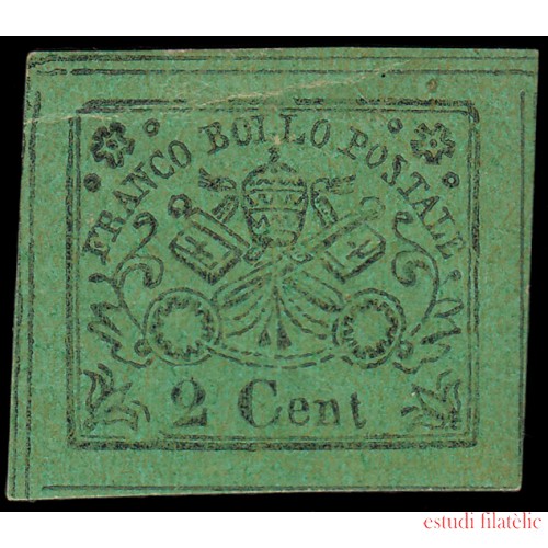 Vaticano 12 1867 Escudo MH