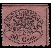 Vaticano 25 1868 Escudo MH