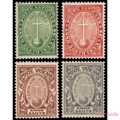 Vaticano 40/43 1933 Año Santo Cruz MNH