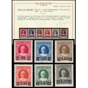 Vaticano 60/65 1934 Provisoria  Pio XI MNH