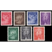 Vaticano Aéreo 9/15 1947 Varios temas MNH