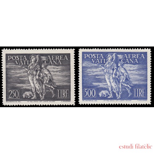 Vaticano Aéreo 16/17 1948 Toby y el Arcángel Rafael MNH