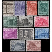 Vaticano 140/49 +11/12 Expres 1949 Iglesias y Basílicas Romanas MNH