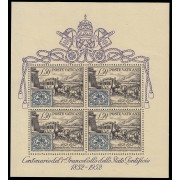 Vaticano HB 1 1952 Cent. del sello de los Estados de la Iglesia ( Carruaje, caballo, escudo vaticano ) MNH