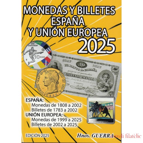 Catálogo Hnos. Guerra Monedas y Billetes España y Unión Europea Ed. 2025