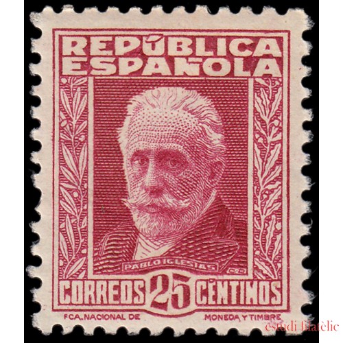 España Spain 667 1932 Personajes famosos Pablo Iglesias MNH