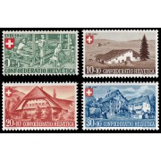 Suiza Switzerland 419/22 1945 Fiesta Nacional MNH