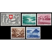 Suiza Switzerland 521/25 1952 Pro patria MNH