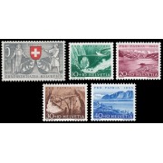 Suiza Switzerland 531/35 1953 Pro patria MNH