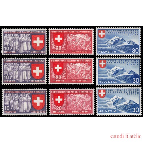 Suiza Switzerland 320/28 Exposición nacional Suiza MNH